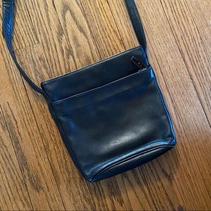 Black Faux Leather Purse